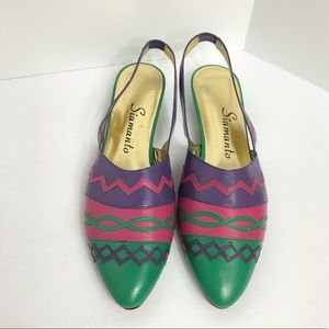 Vintage Siamanto Genuine Leather Flats